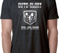 Mens Dodge Shirt Guts and Glory Ram Logo Burnout Tee T-Shirt