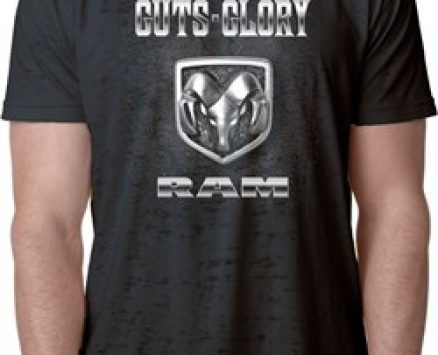 Mens Dodge Shirt Guts and Glory Ram Logo Burnout Tee T-Shirt