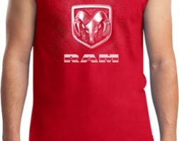 Mens Dodge Shirt Guts and Glory Ram Logo Muscle Tee T-Shirt