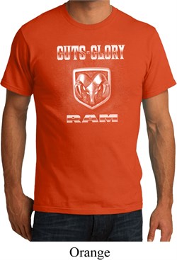 Mens Dodge Shirt Guts and Glory Ram Logo Organic Tee T-Shirt