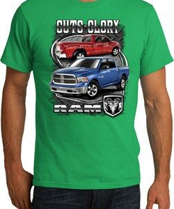 Mens Dodge Shirt Guts and Glory Ram Trucks Organic Tee T-Shirt