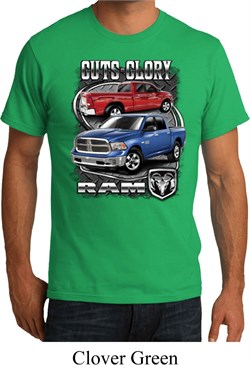 Mens Dodge Shirt Guts and Glory Ram Trucks Organic Tee T-Shirt