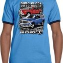 Mens Dodge Shirt Guts and Glory Ram Trucks Ringer Tee T-Shirt