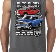 Mens Dodge Shirt Guts and Glory Ram Trucks Sleeveless Tee T-Shirt