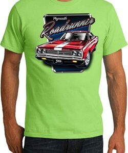 Mens Dodge Shirt Plymouth Roadrunner Organic Tee T-Shirt