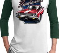 Mens Dodge Shirt Plymouth Roadrunner Raglan Tee T-Shirt