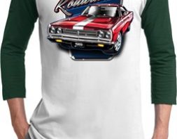 Mens Dodge Shirt Plymouth Roadrunner Raglan Tee T-Shirt