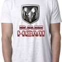 Mens Dodge Shirt Ram Hemi Logo Burnout Tee T-Shirt