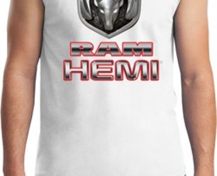 Mens Dodge Shirt Ram Hemi Logo Muscle Tee T-Shirt