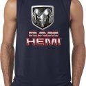 Mens Dodge Shirt Ram Hemi Logo Sleeveless Tee T-Shirt