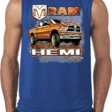 Mens Dodge Shirt Ram Hemi Trucks Sleeveless Tee T-Shirt