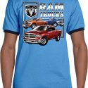 Mens Dodge Shirt Ram Trucks Ringer Tee T-Shirt