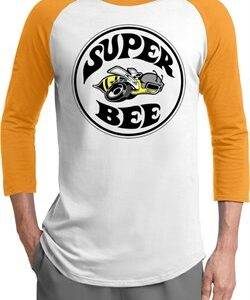 Mens Dodge Shirt Super Bee Raglan Tee T-Shirt