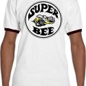 Mens Dodge Shirt Super Bee Ringer Tee T-Shirt