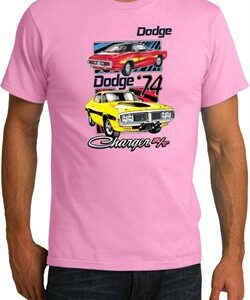 Mens Dodge Shirt Vintage Chargers Organic Tee T-Shirt