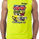 Mens Dodge Shirt Vintage Chargers Sleeveless Tee T-Shirt