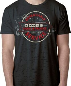 Mens Dodge Shirt Vintage Dodge Sign Burnout Tee T-Shirt