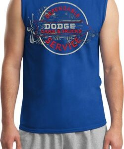 Mens Dodge Shirt Vintage Dodge Sign Muscle Tee T-Shirt