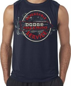 Mens Dodge Shirt Vintage Dodge Sign Sleeveless Tee T-Shirt