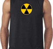 Mens Fallout Shirt Radiation Symbol Sleeveless Tee T-Shirt
