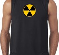 Mens Fallout Shirt Radiation Symbol Sleeveless Tee T-Shirt