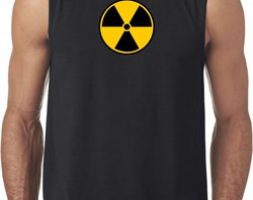 Mens Fallout Shirt Radiation Symbol Sleeveless Tee T-Shirt