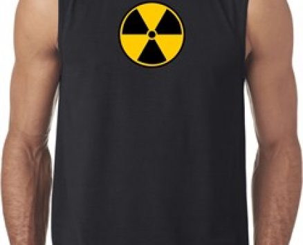 Mens Fallout Shirt Radiation Symbol Sleeveless Tee T-Shirt