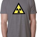 Mens Fallout Shirt Radioactive Triangle Burnout Tee T-Shirt