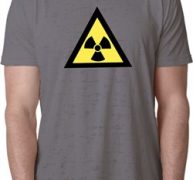 Mens Fallout Shirt Radioactive Triangle Burnout Tee T-Shirt