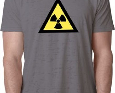 Mens Fallout Shirt Radioactive Triangle Burnout Tee T-Shirt