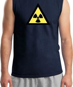 Mens Fallout Shirt Radioactive Triangle Muscle Tee T-Shirt