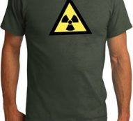 Mens Fallout Shirt Radioactive Triangle Organic Tee T-Shirt