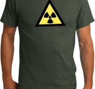 Mens Fallout Shirt Radioactive Triangle Organic Tee T-Shirt