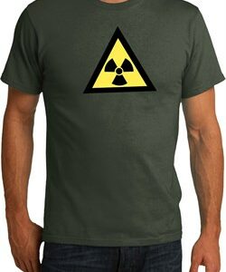 Mens Fallout Shirt Radioactive Triangle Organic Tee T-Shirt