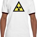 Mens Fallout Shirt Radioactive Triangle Ringer Tee T-Shirt