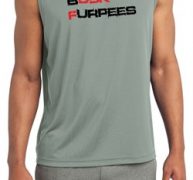 Mens Fitness Shirt Buck Furpees Sleeveless Moisture Wicking Tee