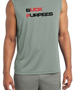 Mens Fitness Shirt Buck Furpees Sleeveless Moisture Wicking Tee