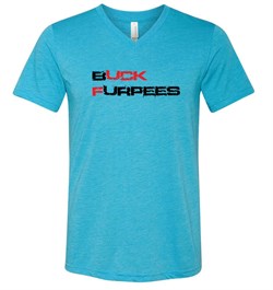 Mens Fitness Shirt Buck Furpees Tri Blend V-neck Tee T-Shirt