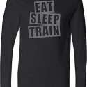 Mens Fitness Shirt Eat Sleep Train Lightweight Hoodie Tee