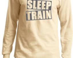 Mens Fitness Shirt Eat Sleep Train Long Sleeve Tee
