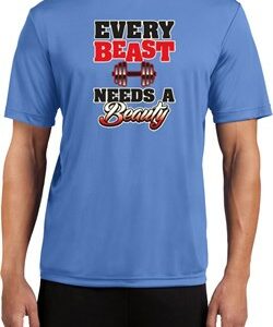 Mens Fitness Shirt Every Beast Moisture Wicking Tee T-Shirt