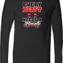 Mens Fitness Shirt Every Beast Needs A Beauty Lightweight Hoodie Tee