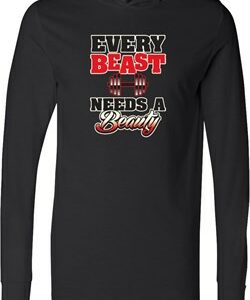 Mens Fitness Shirt Every Beast Needs A Beauty Lightweight Hoodie Tee