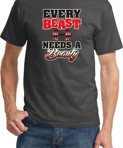 Mens Fitness Shirt Every Beast Needs A Beauty Tee T-Shirt