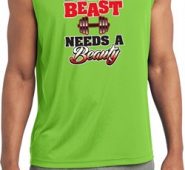 Mens Fitness Shirt Every Beast Sleeveless Moisture Wicking Tee T-Shirt