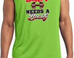Mens Fitness Shirt Every Beast Sleeveless Moisture Wicking Tee T-Shirt