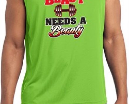 Mens Fitness Shirt Every Beast Sleeveless Moisture Wicking Tee T-Shirt
