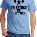 Mens Fitness Shirt I Rather Be Lifting Tee T-Shirt