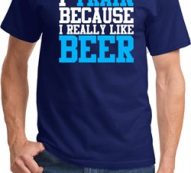 Mens Fitness Shirt I Train For Beer Tee T-Shirt