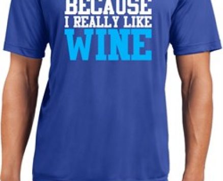 Mens Fitness Shirt I Train For Wine Moisture Wicking Tee T-Shirt